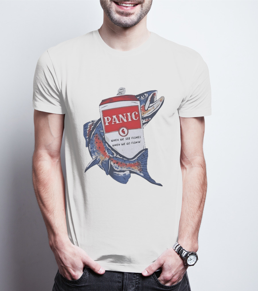 Widespread Panic When We See Fishes Go Fishin' WSMFP Fishing Lot T-Shirt