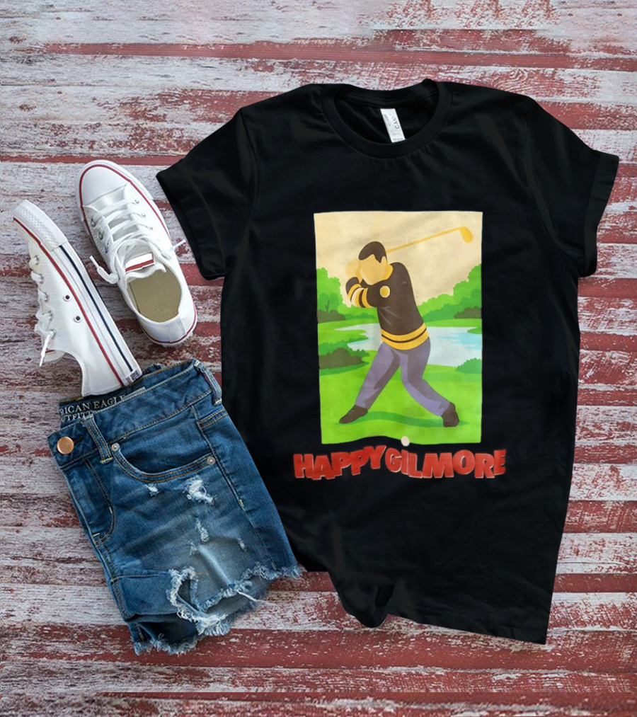 Happy Gilmore Hockey Player Golfing Pittsburgh Penguins T-Shirt