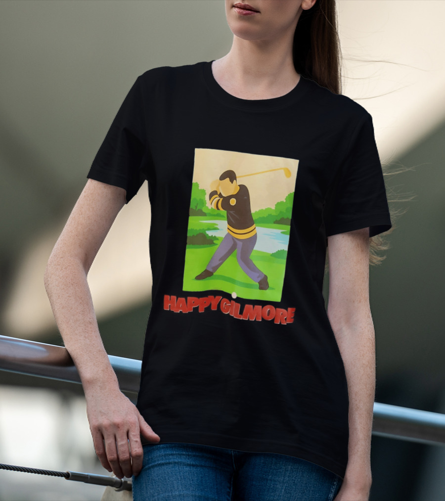 Happy Gilmore Hockey Player Golfing Pittsburgh Penguins T-Shirt