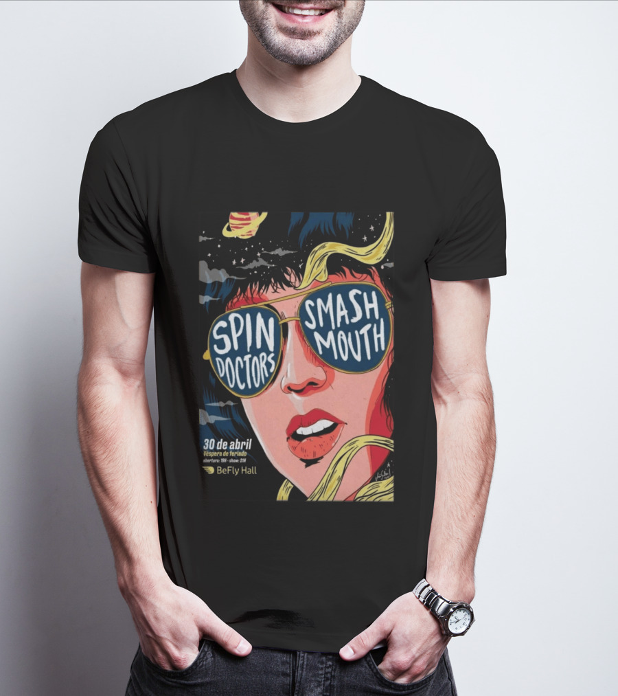 Spin Doctors Smash Mouth Concert 30 De Abril BeFly Hall 2026 Belo Horizonte Brazil T-Shirt