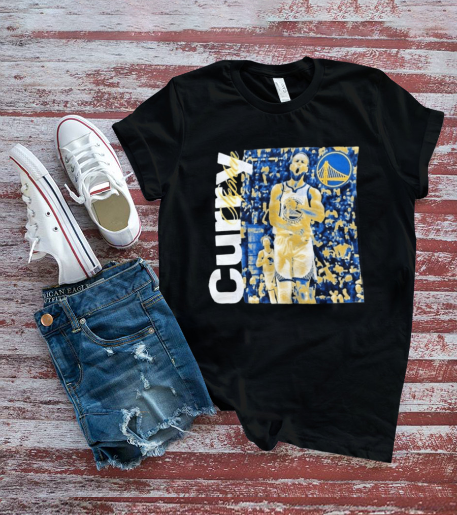 Stephen Curry Golden State Warriors NBA Season Start Action T-Shirt