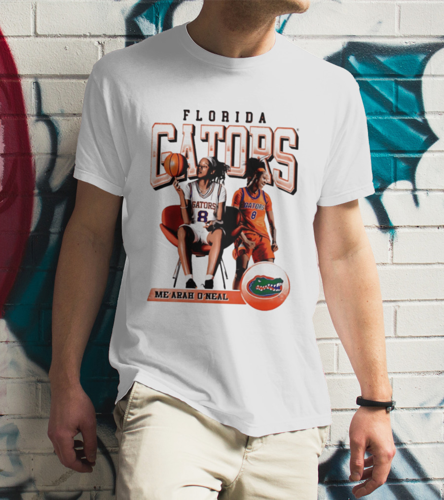 Florida Gators Me'Arah O'Neal Basketball Player 8 T-Shirt