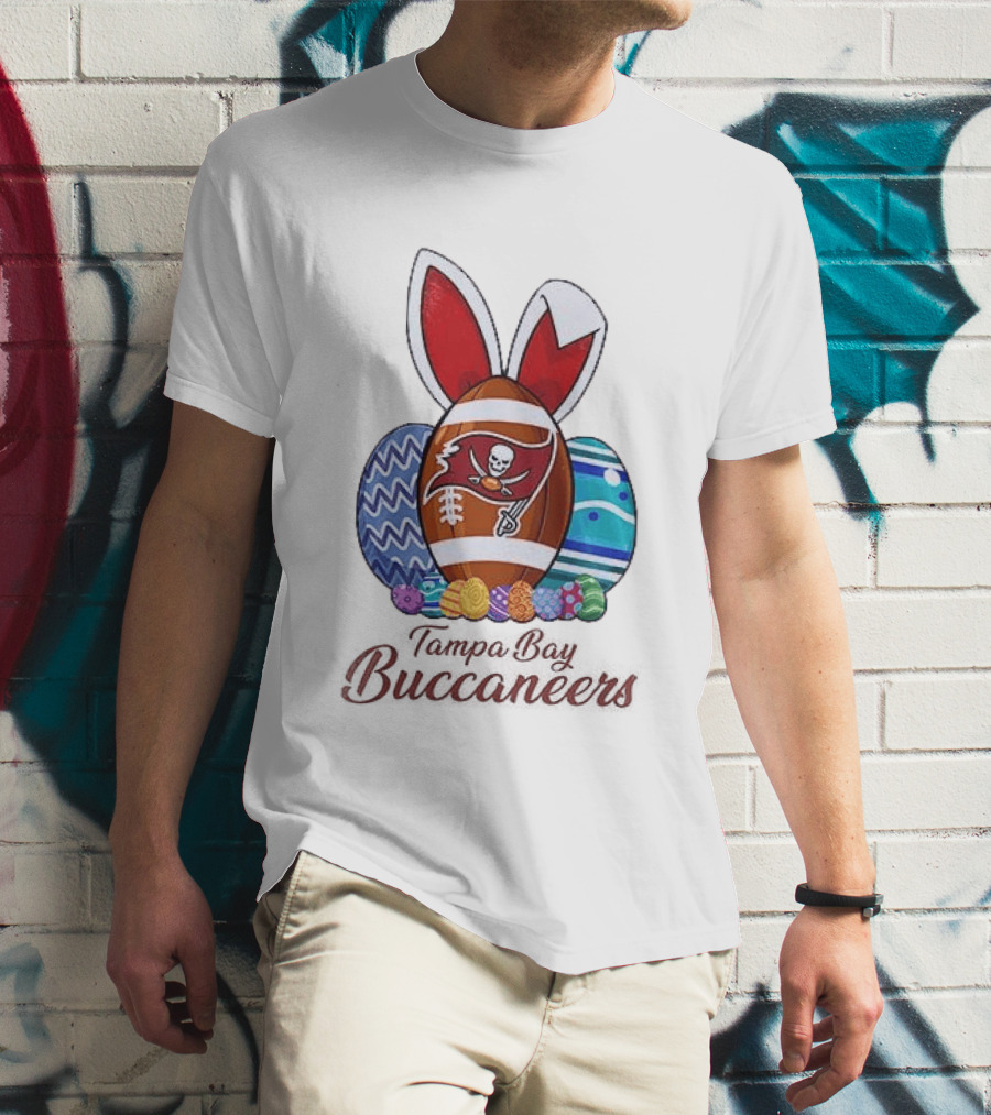 Tampa Bay Buccaneers Easter Bunny Football Eggs Buccaneers T-Shirt