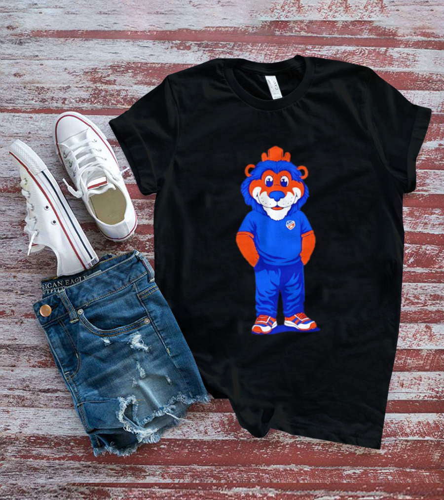 FC Cincinnati Casual Gary Mascot Blue And Orange Outfit T-Shirt