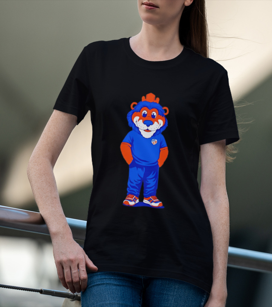 FC Cincinnati Casual Gary Mascot Blue And Orange Outfit T-Shirt