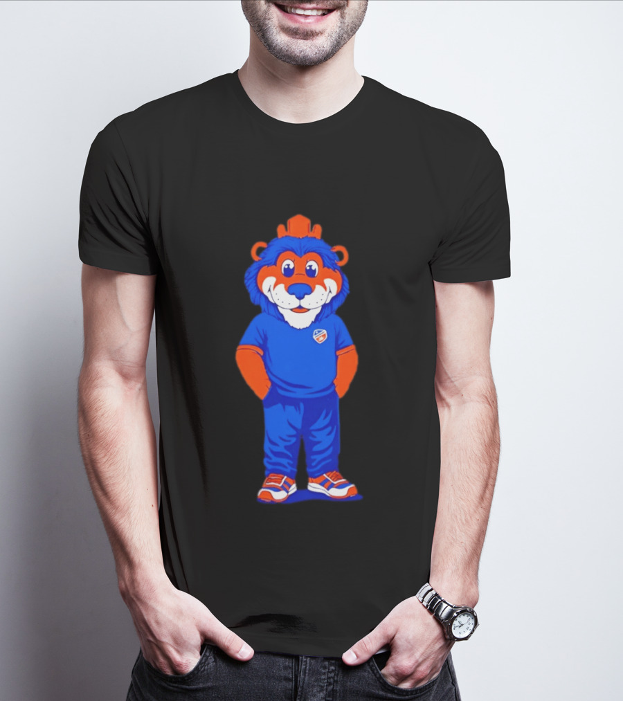 FC Cincinnati Casual Gary Mascot Blue And Orange Outfit T-Shirt