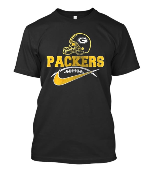 Green Bay Packers Helmet Fan Apparel Nike Football T-Shirt