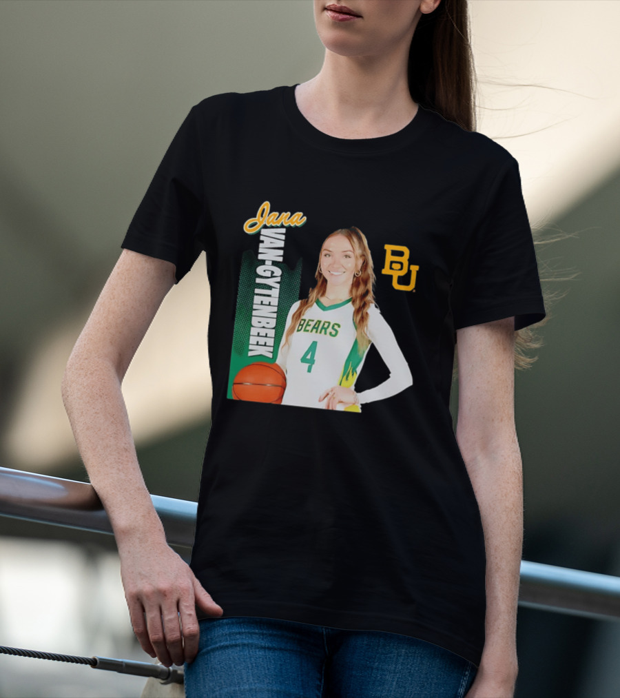 Jana Van Gytenbeek Baylor Bears NCAA Basketball BU T-Shirt