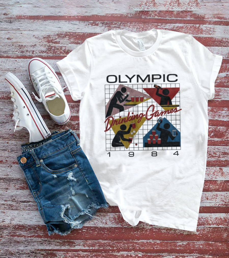 Olympic Drinking Games 1984 Beer Pong T-Shirt