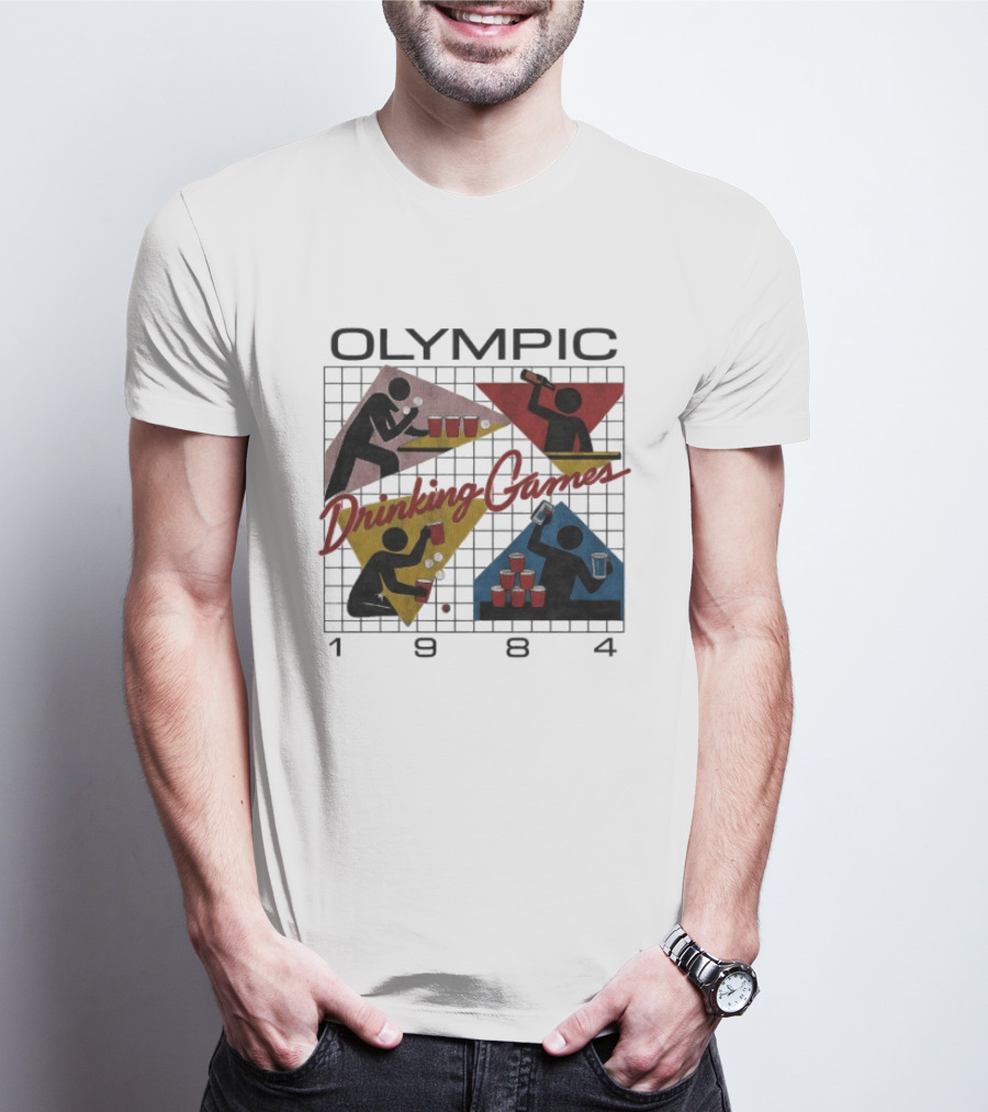 Olympic Drinking Games 1984 Beer Pong T-Shirt