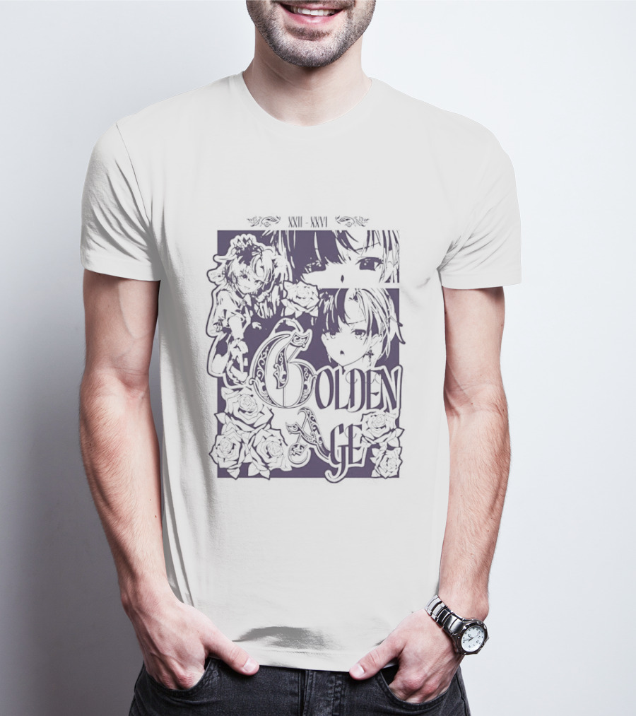Golden Age Rin Penrose Anime Roses T-Shirt