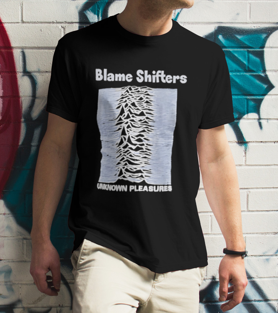 Blame Shifters Unknown Pleasures Waveform T-Shirt