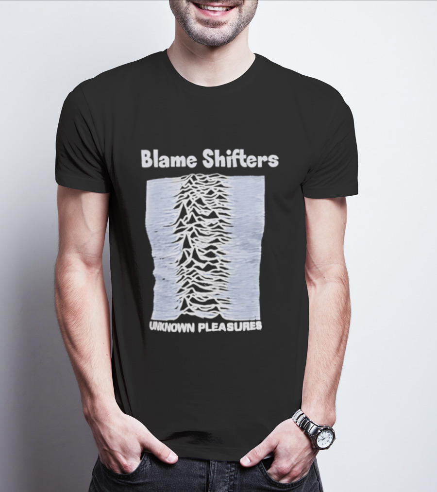 Blame Shifters Unknown Pleasures Waveform T-Shirt