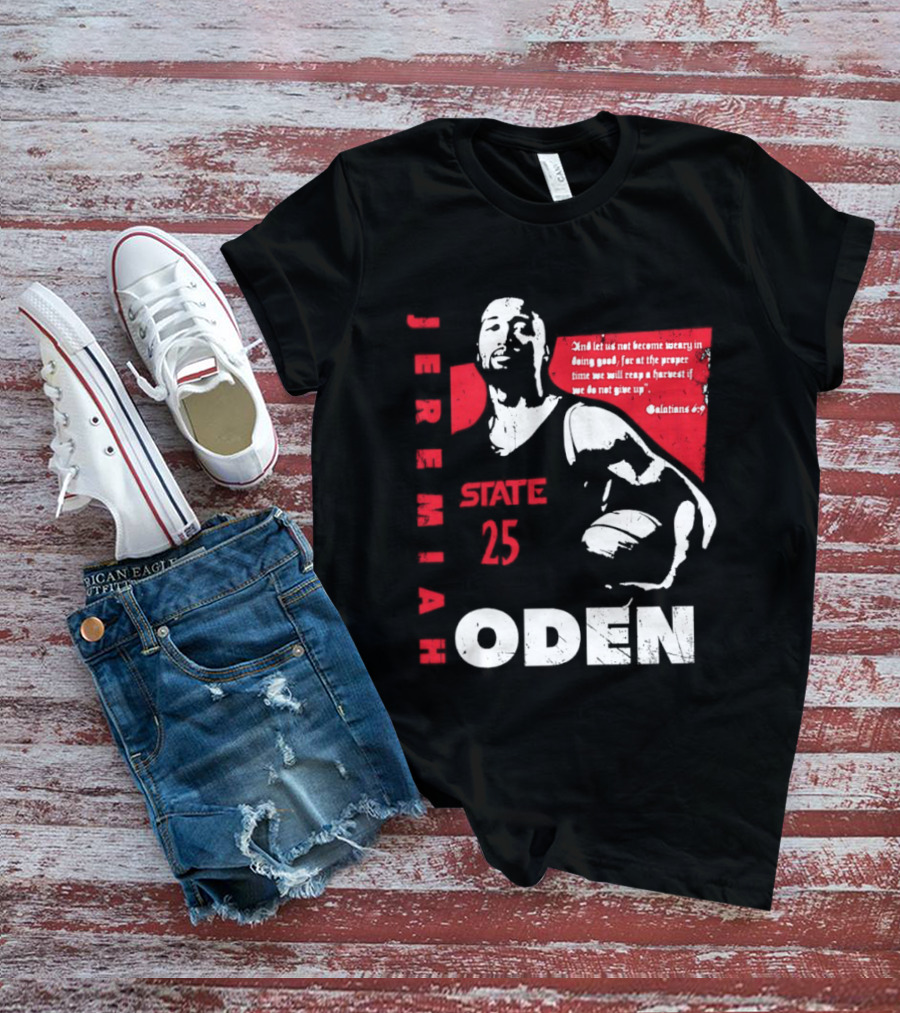 Jeremiah Oden San Diego State 25 Galatians 6:9 T-Shirt