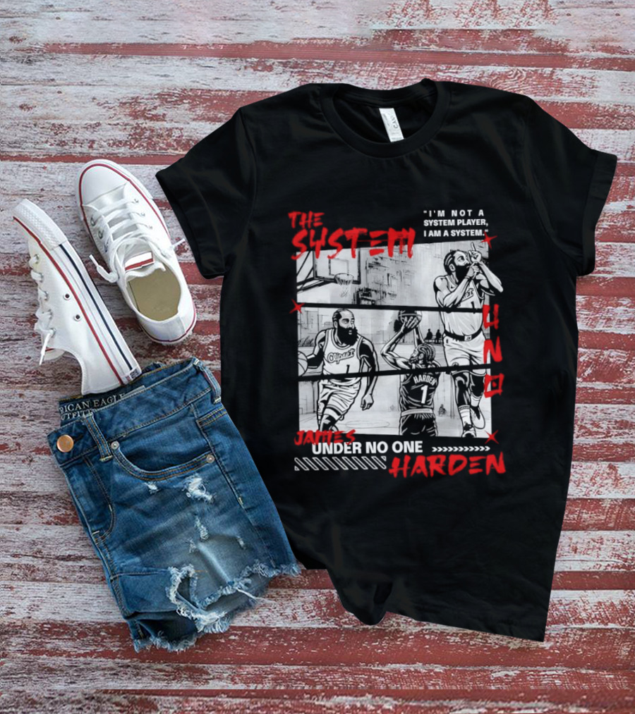 Los Angeles Clippers The System James Harden Under No One UNO T-Shirt