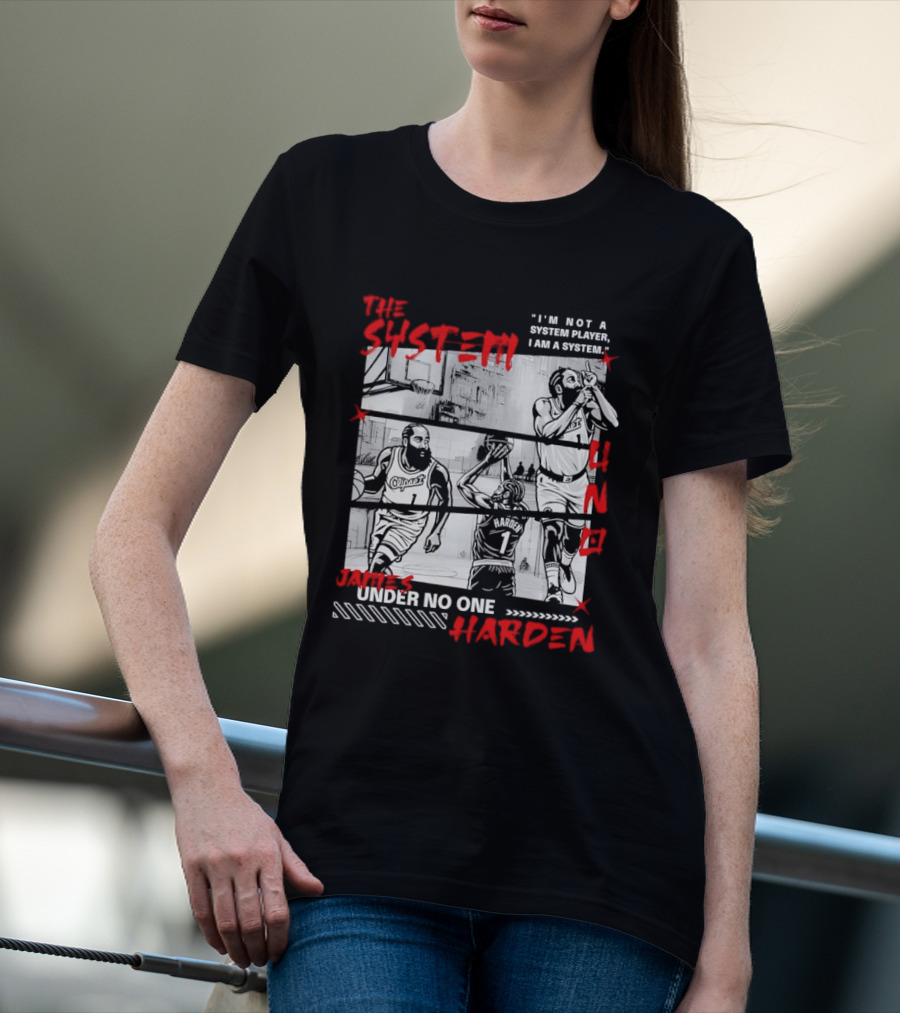 Los Angeles Clippers The System James Harden Under No One UNO T-Shirt