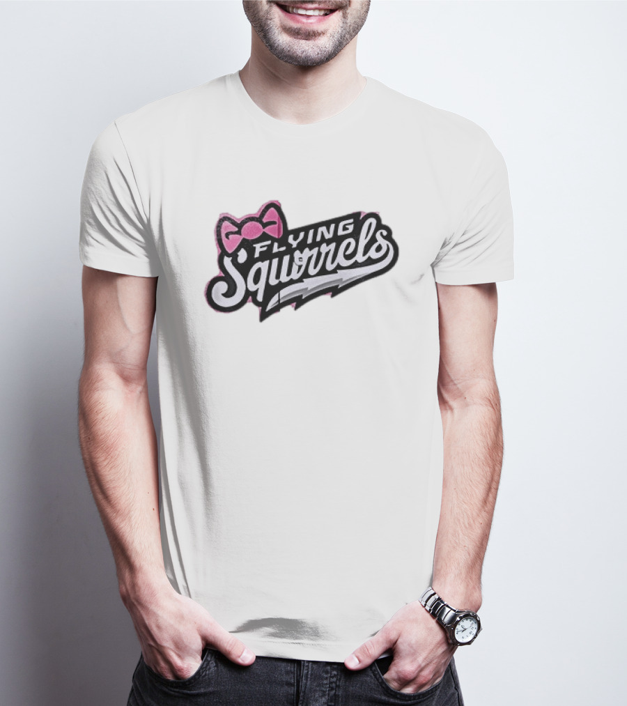 Richmond Flying Squirrels Nutasha Pink Bow Team Unveiled T-Shirt