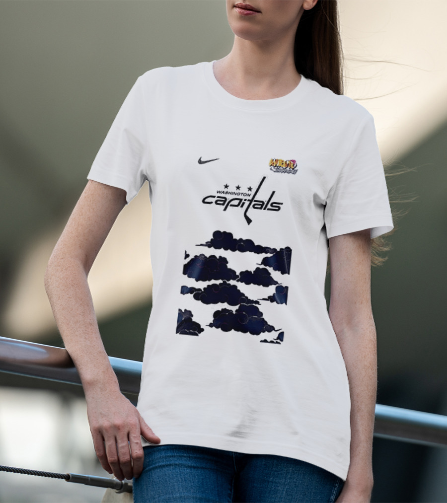 Nike Washington Capitals X Naruto Shippuden Collaboration T-Shirt