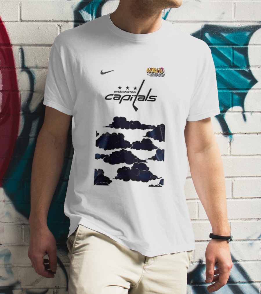 Nike Washington Capitals X Naruto Shippuden Collaboration T-Shirt