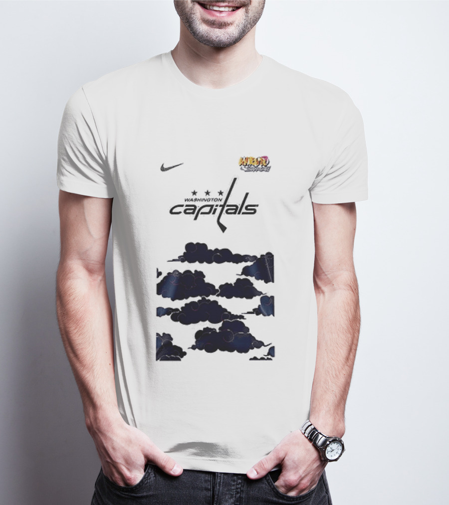 Nike Washington Capitals X Naruto Shippuden Collaboration T-Shirt