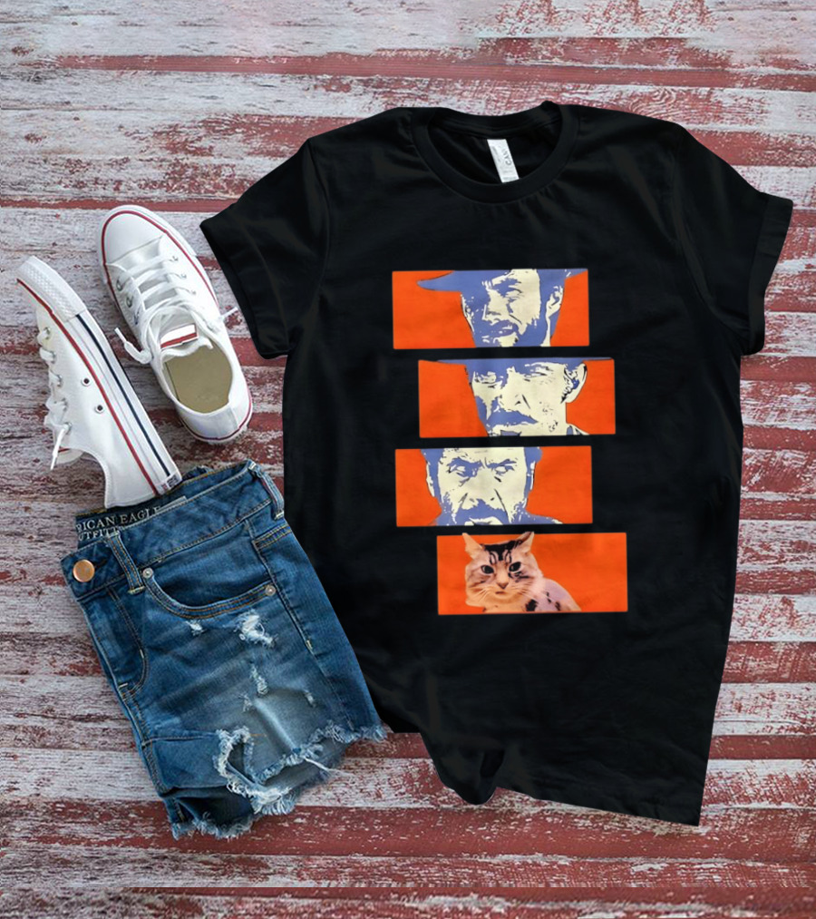 Buono Brutto Cattivo And Cat Pop T-Shirt