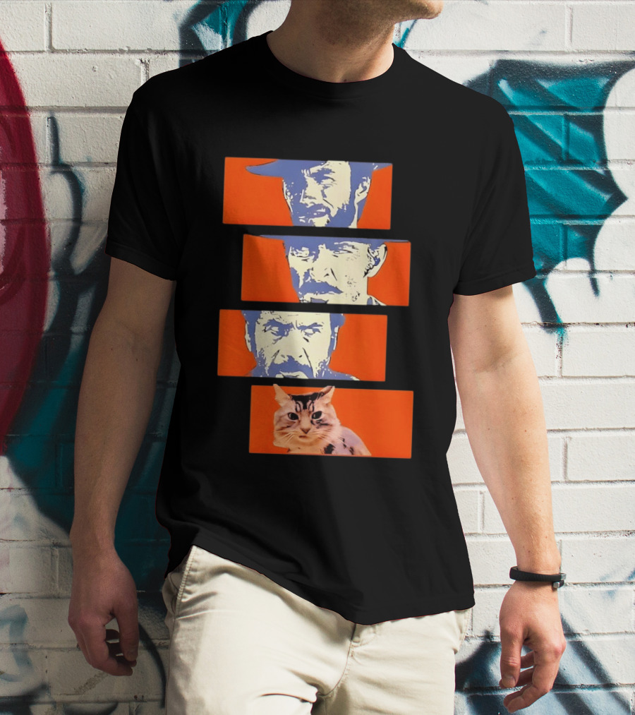 Buono Brutto Cattivo And Cat Pop T-Shirt