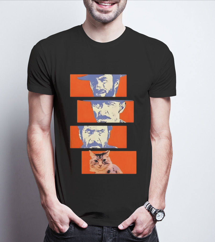 Buono Brutto Cattivo And Cat Pop T-Shirt