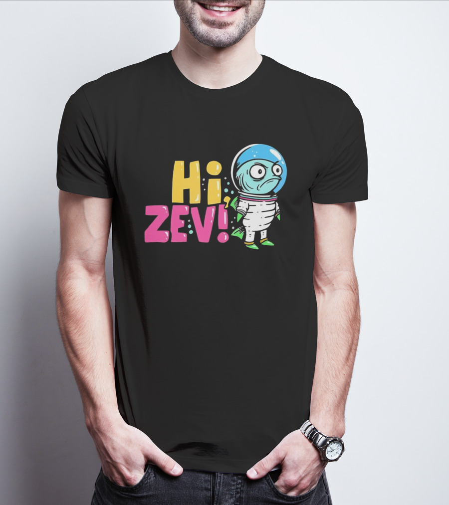 Hi ZEV Astronaut Fish In Spacesuit With Bubble Helmet T-Shirt