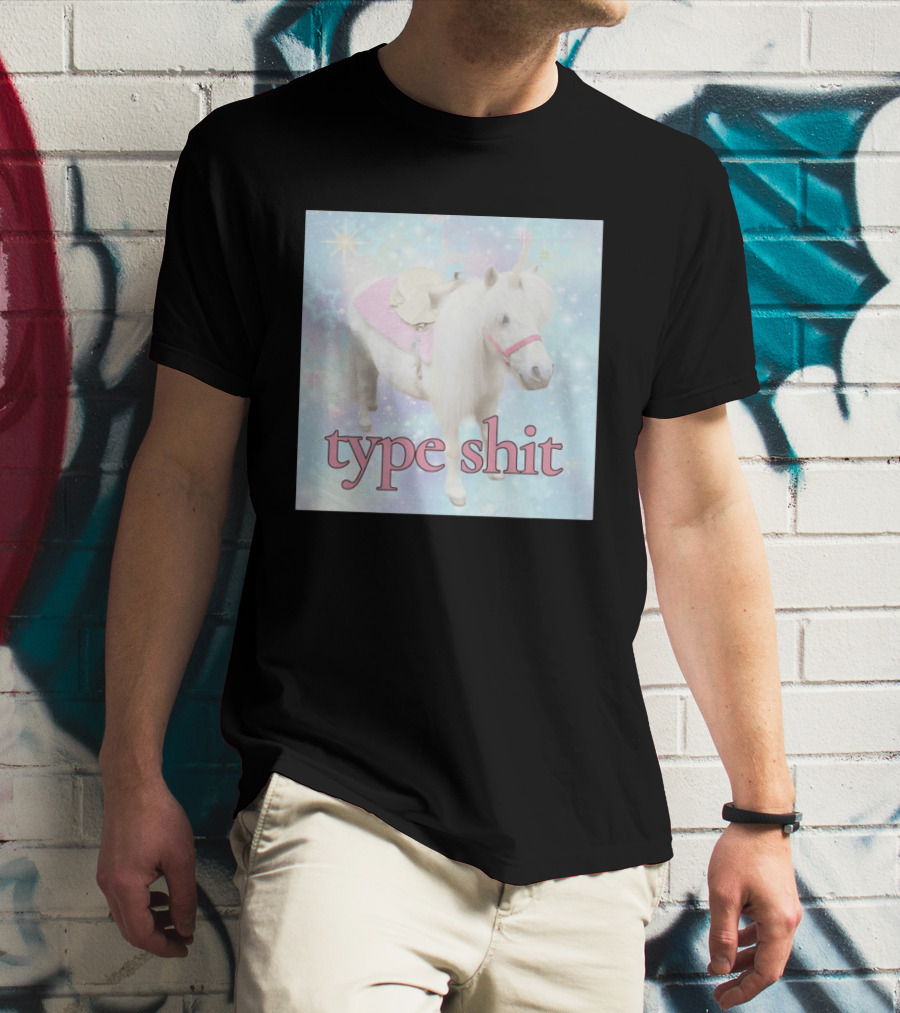 Unicorn Type Shit Pastel Starry Sky T-Shirt