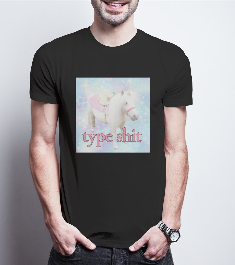 Unicorn Type Shit Pastel Starry Sky T-Shirt