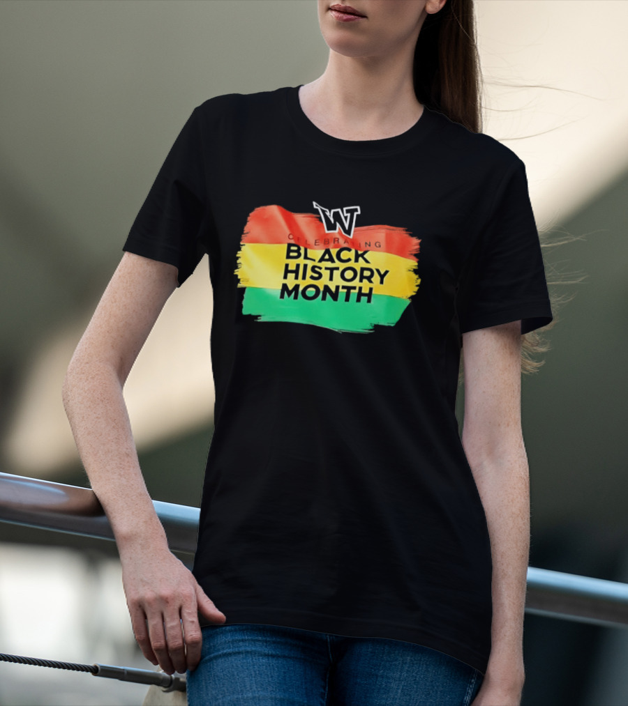 Celebrating Black History Month Washington Huskies W T-Shirt
