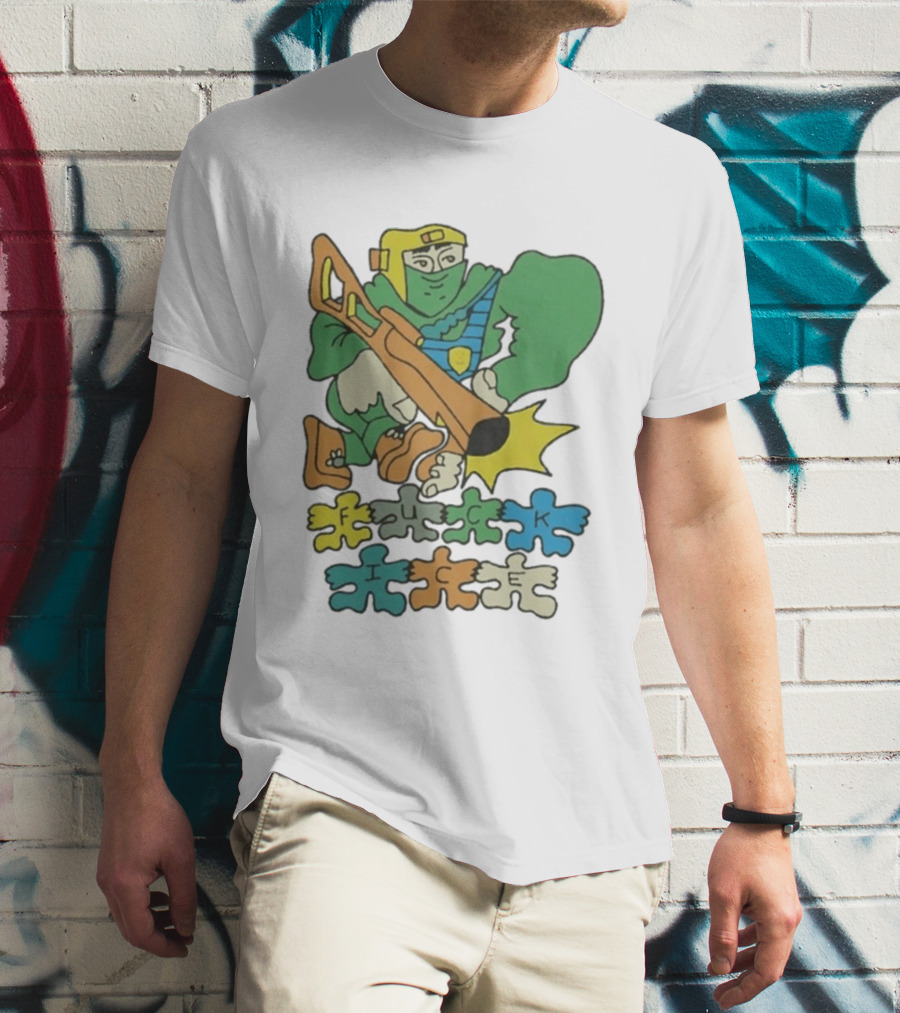 Honeytv Fuck Ice Retro Soldier Puzzle T-Shirt