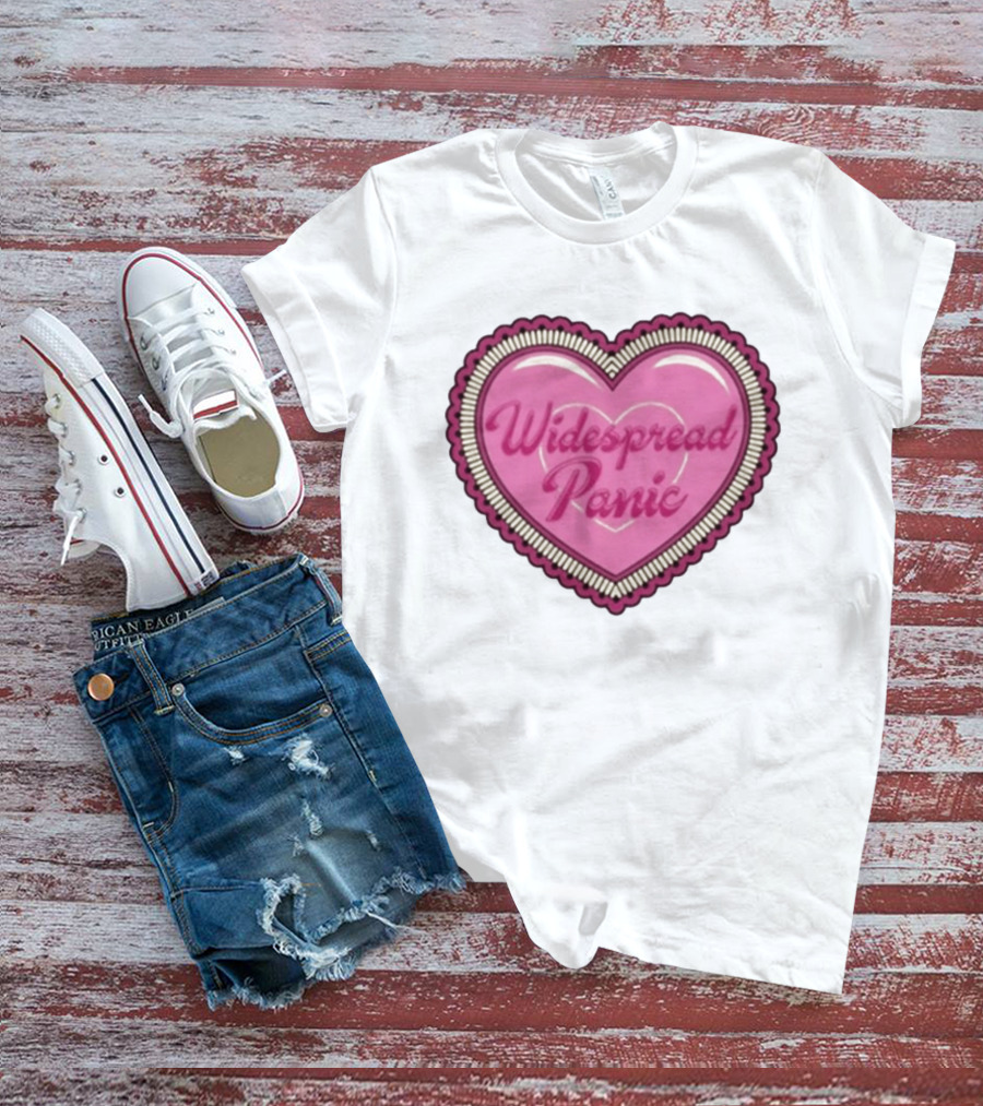 Widespread Panic Heart Pink Love T-Shirt
