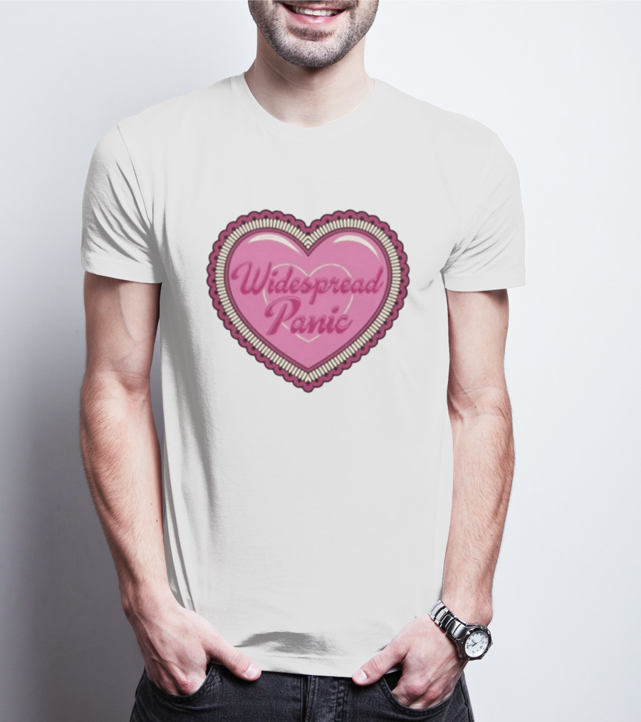 Widespread Panic Heart Pink Love T-Shirt
