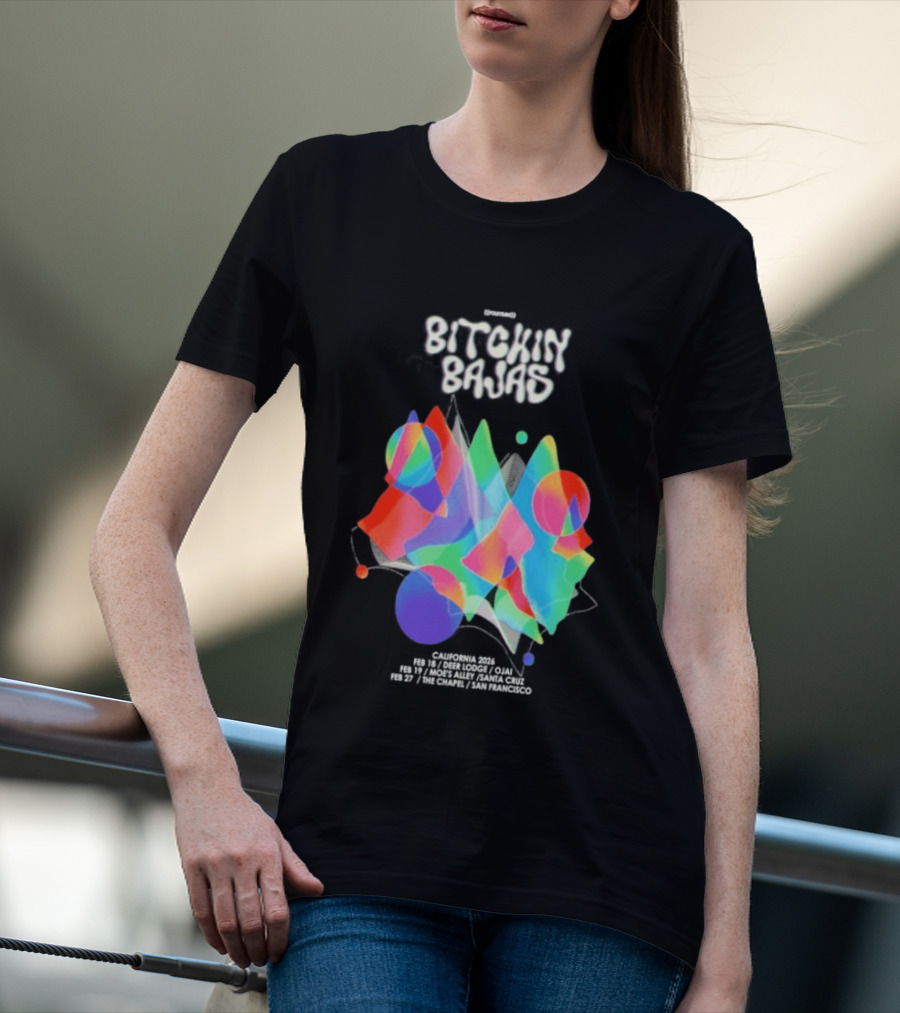 Bitchin Bajas California February 2026 Psychedelic T-Shirt