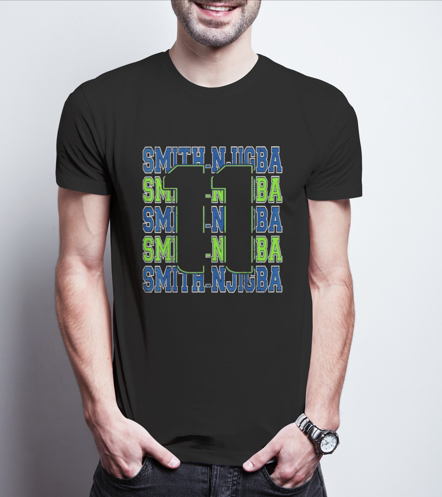 Jaxon Smith Njigba 11 Smith Njigba Seattle Seahawks T-Shirt