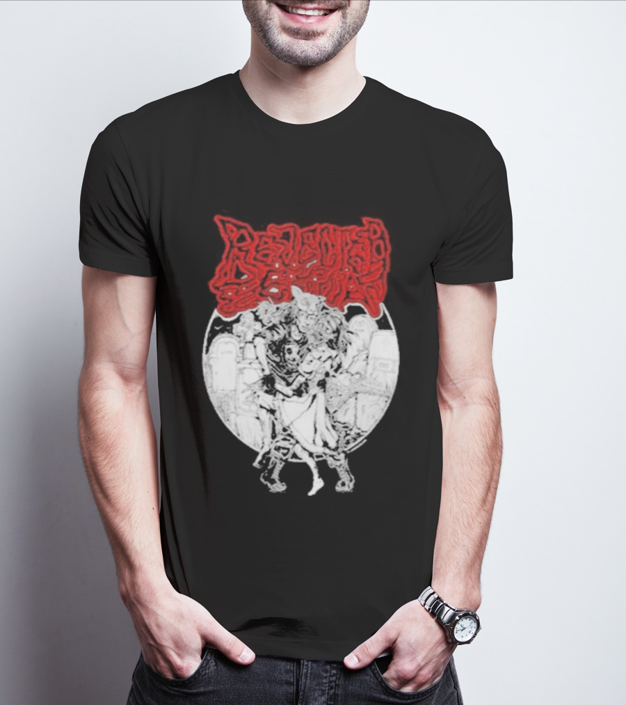 Lamb Mask Heart Motif Until Death Valentine's Symbolism T-Shirt