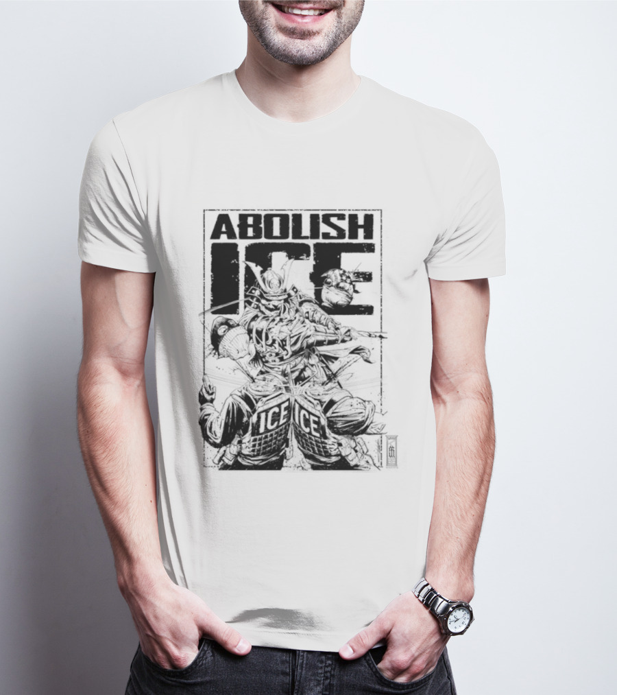 Abolish Ice Samurai Warrior Protest T-Shirt