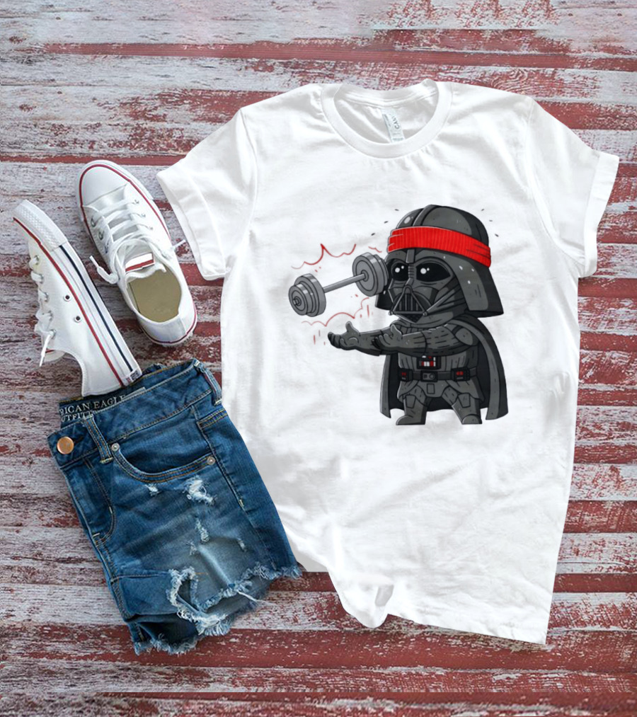 Force Lift Red Bandana Parody Villain Exercise Humor T-Shirt