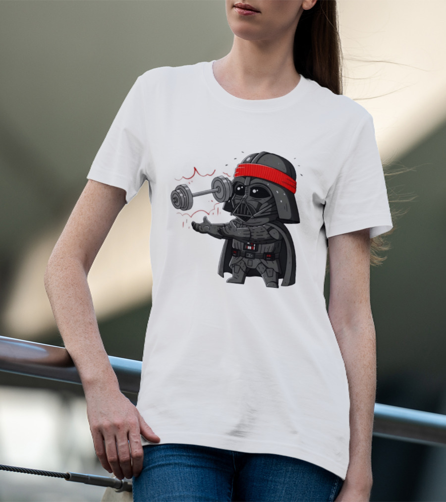 Force Lift Red Bandana Parody Villain Exercise Humor T-Shirt