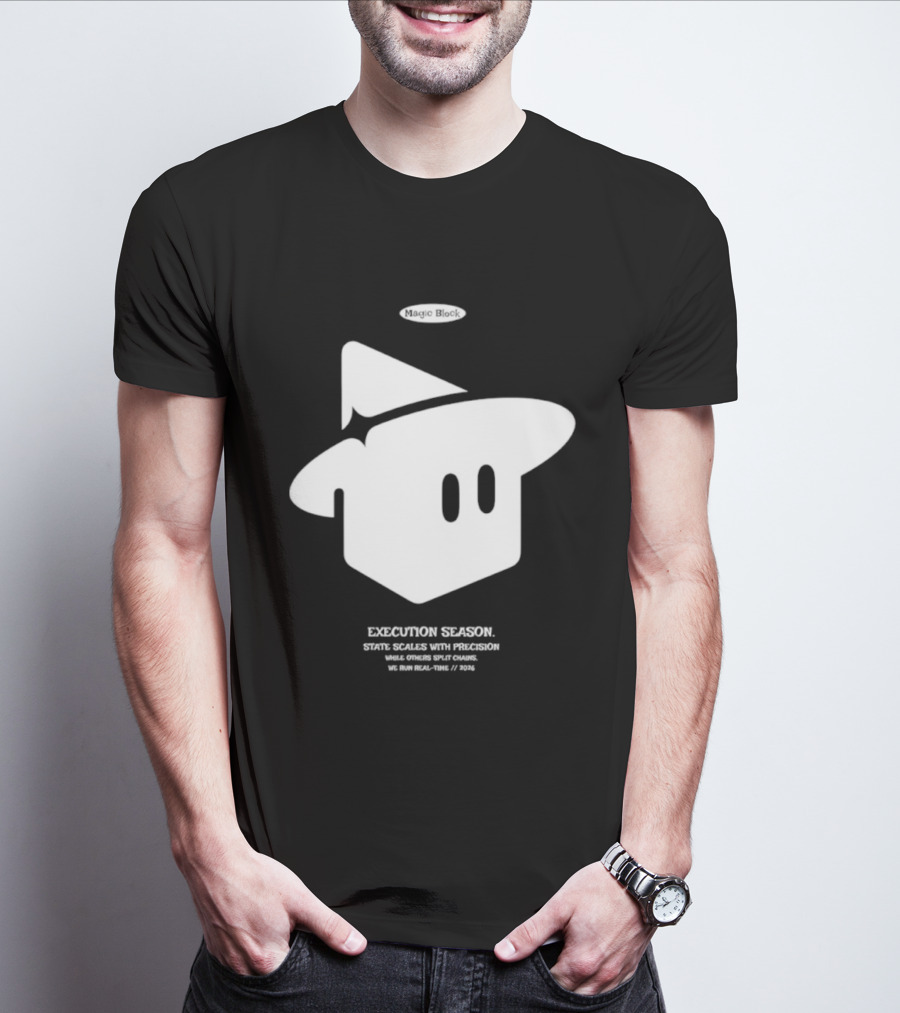 Execution Season Magic Block State Scales With Precision T-Shirt