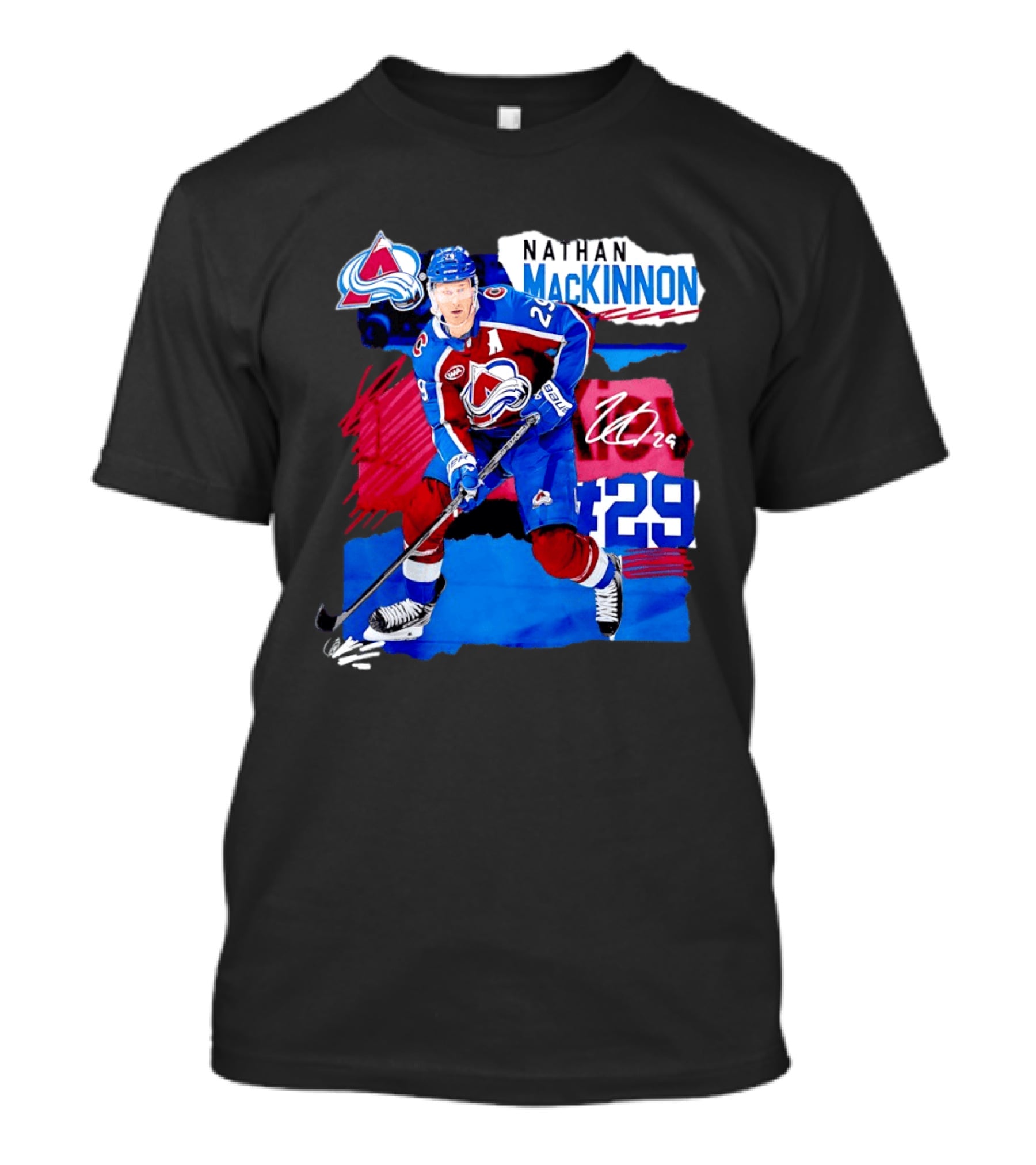 Nathan MacKinnon 29 Colorado Avalanche Hockey NHL Player T-Shirt