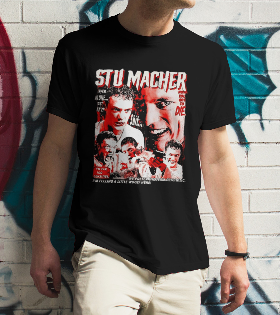 Stu Macher Scream Movie Liver Alone Get It Iconic Horror T-Shirt