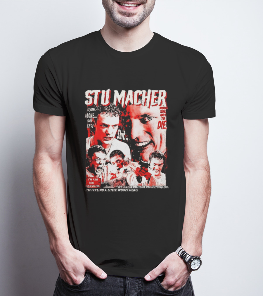 Stu Macher Scream Movie Liver Alone Get It Iconic Horror T-Shirt