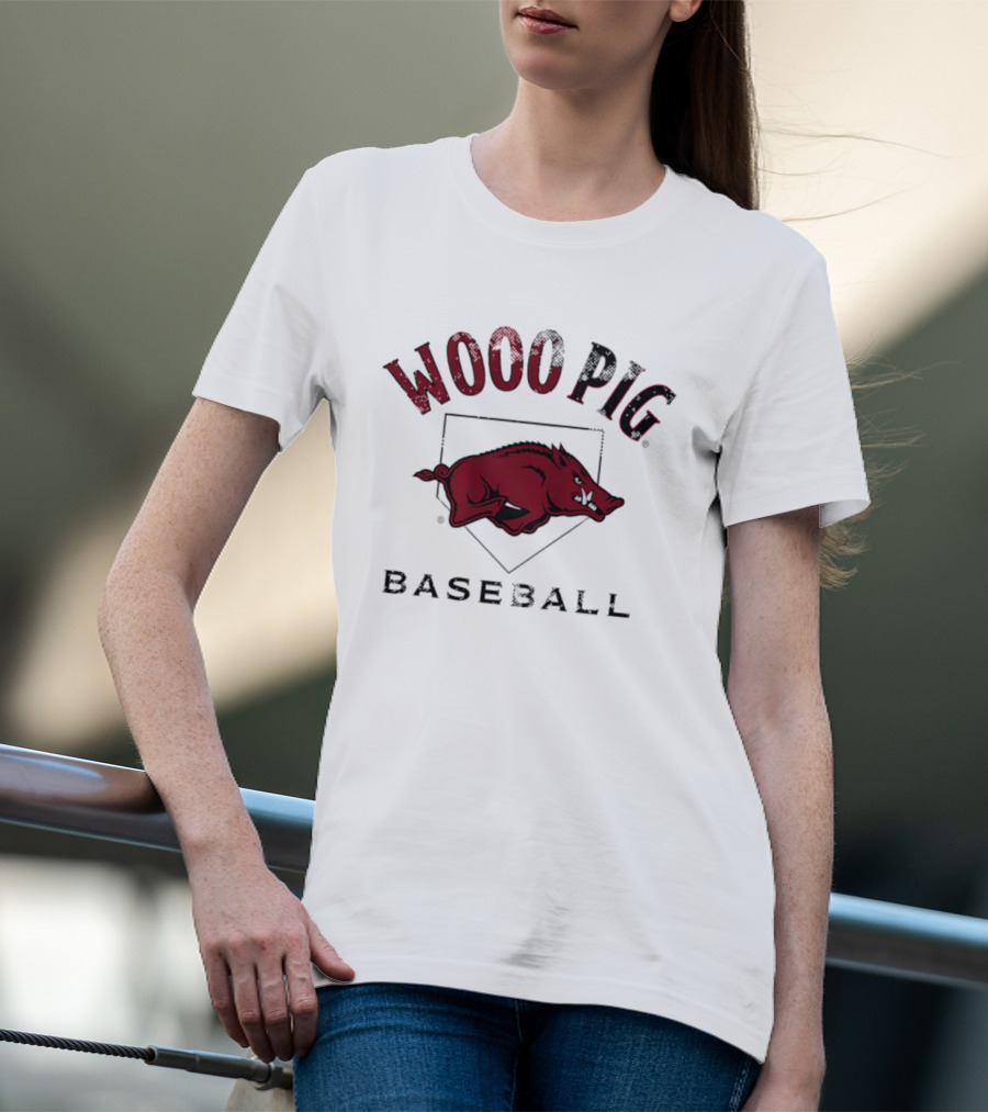 Arkansas Razorbacks Baseball Wooo Pig Motivation T-Shirt