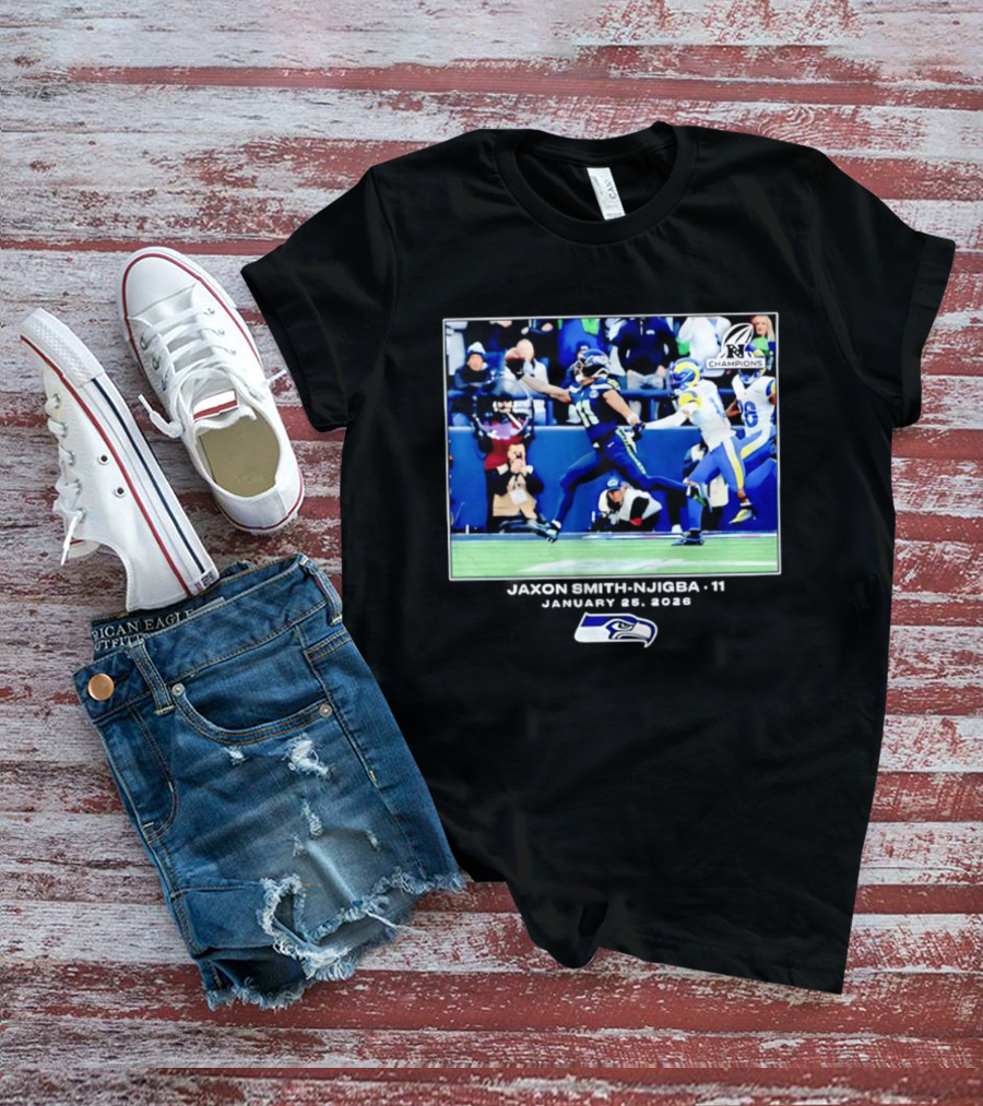 Seattle Seahawks Jaxon Smith Njigba 11 January 25 2026 Game Day Highlight Champions T-Shirt