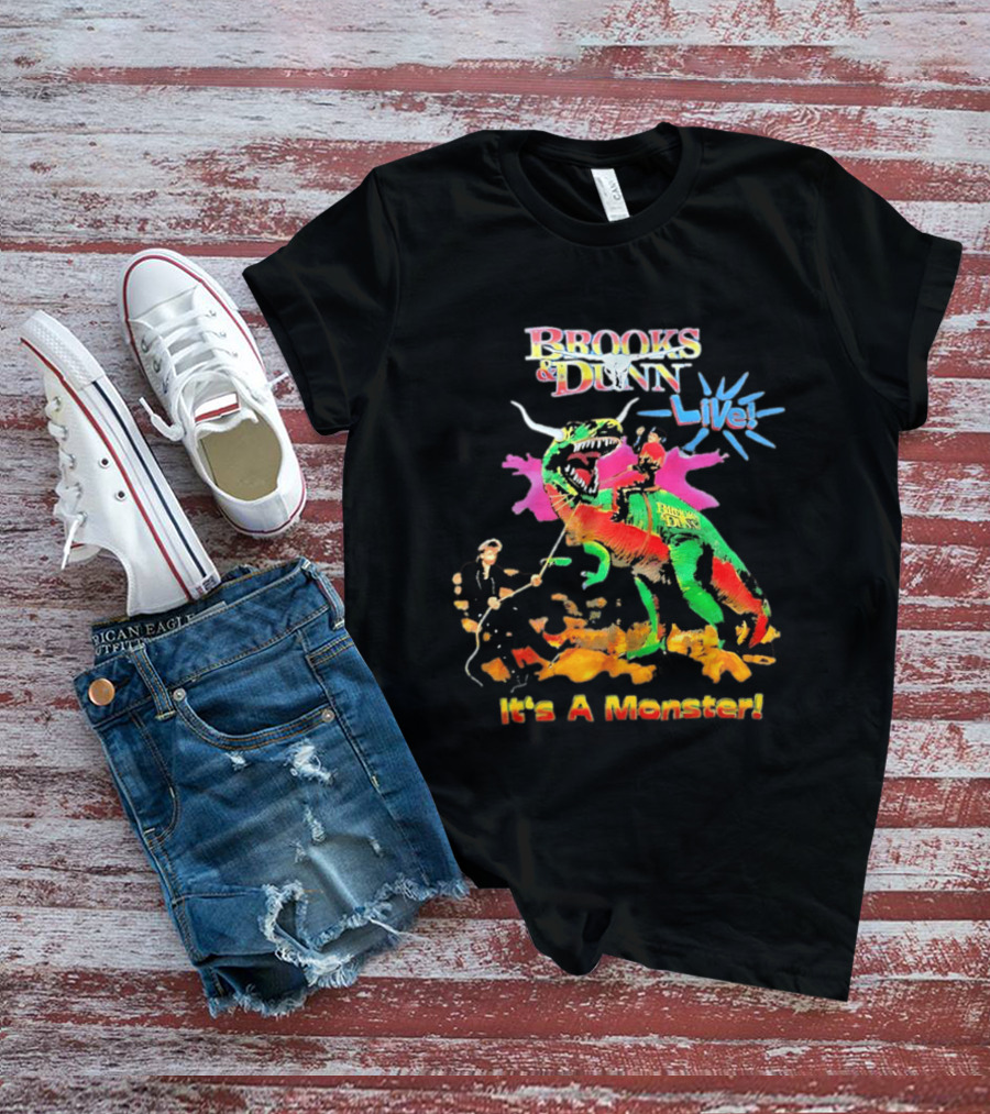Brooks And Dunn Live It's A Monster Dinosaur Showdown T-Shirt