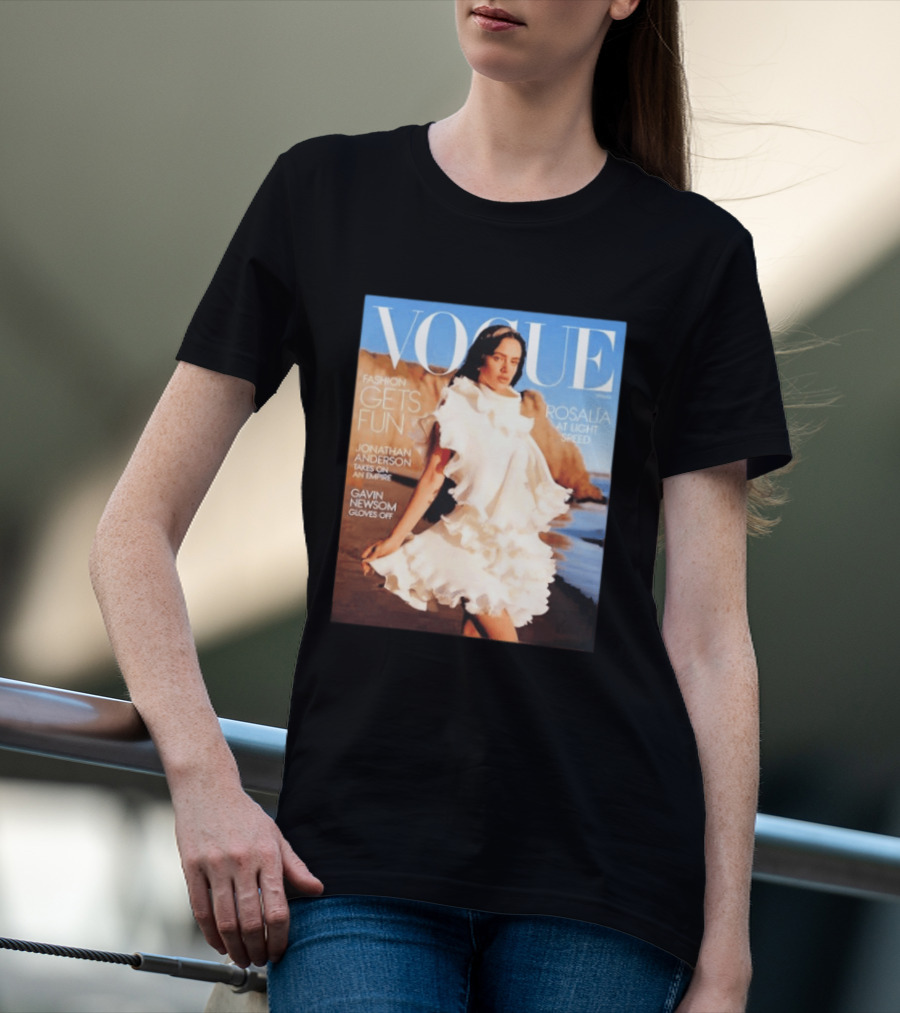 Vogue Spring Fashion Rosalia At Light Speed Jonathan Anderson Gavin Newsom T-Shirt