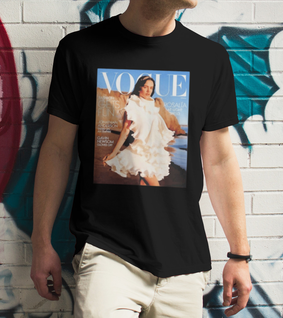 Vogue Spring Fashion Rosalia At Light Speed Jonathan Anderson Gavin Newsom T-Shirt