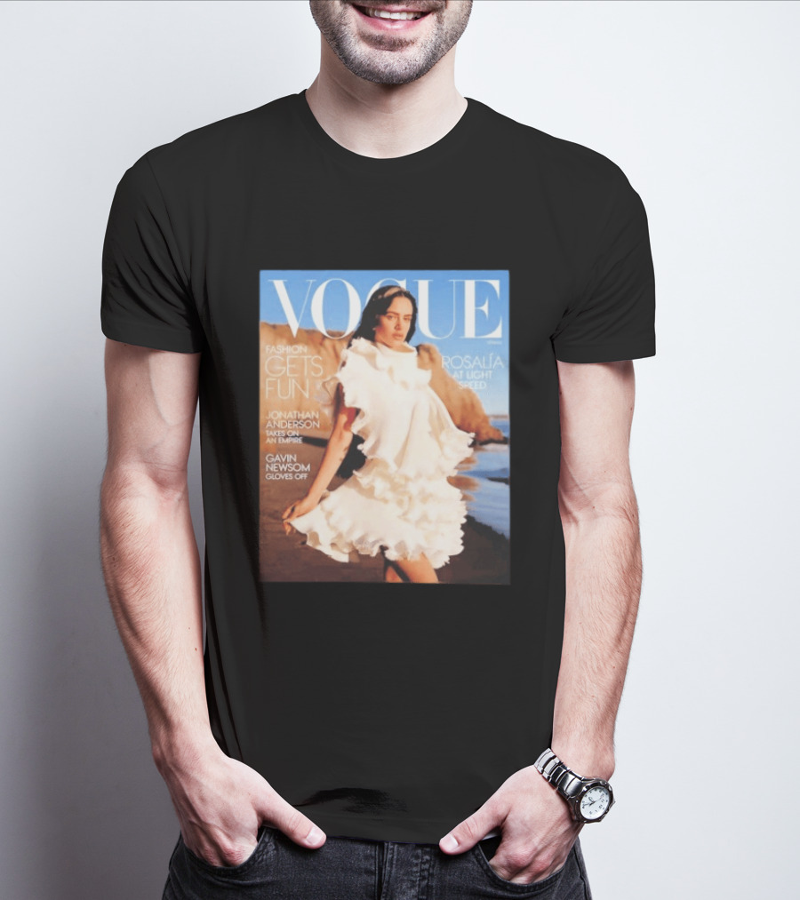 Vogue Spring Fashion Rosalia At Light Speed Jonathan Anderson Gavin Newsom T-Shirt